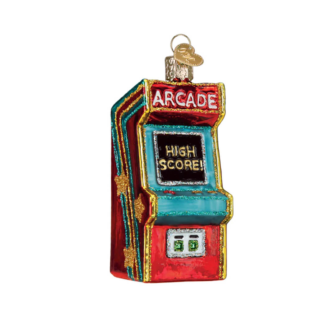 The Holiday House Decor -The Holiday House Decor arcade game ornament nintendo old world christmas 1