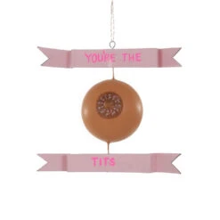 Brown You're The Tits Ornament 4.5"