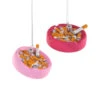Pink Ashtray Cigarette Holder Ornament 2.75"