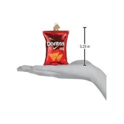 Doritos Nacho Cheese Chips Ornament -The Holiday House Decor red bag of doritos nacho cheese chips ornament old world christmas scale