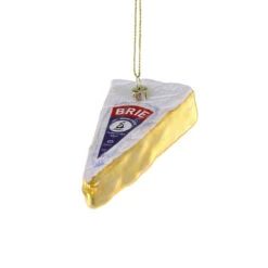 Wedge Of Brie Cheese Ornament 3.25"