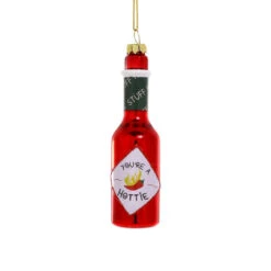 You'er A Hottie Hot Sauce Ornament 4.5"